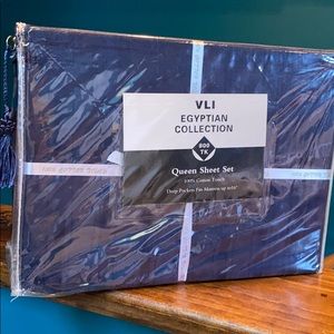 Navy Blue Queen sheet set